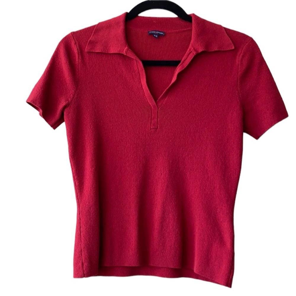 Studio London Short Sleeve Knit Top